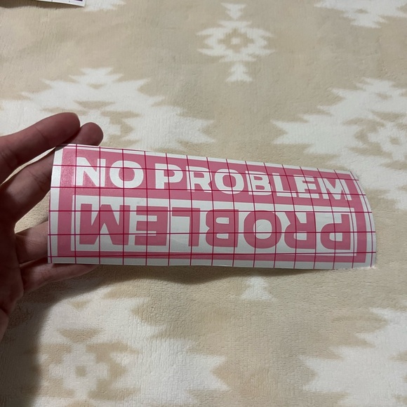 No Problem/Problem Vinyl Decal ✨ - Picture 1 of 3